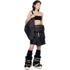 Rick Owens Moncler + Rick Owens Black Kilt Shorts