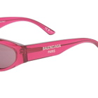 Balenciaga BB0387S Sunglasses in Burgundy/Violet 