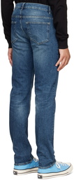 Frame Blue Straight-Leg Jeans