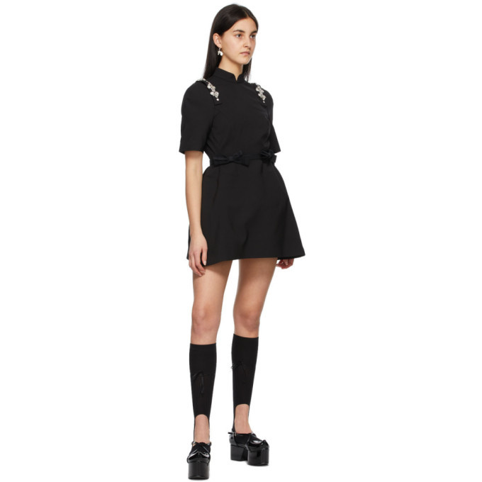 SHUSHU/TONG: SSENSE Exclusive Black Qipao Minidress | SSENSE
