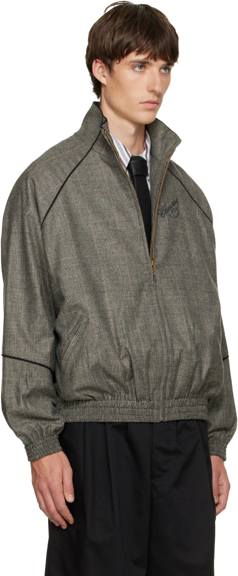 WILLY CHAVARRIA Gray Ruff Rider Track Jacket