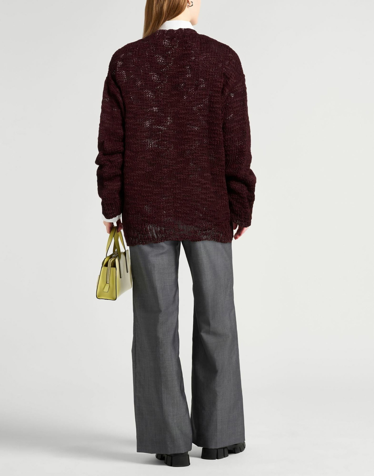 Berna Womens Cardigan Burgundy