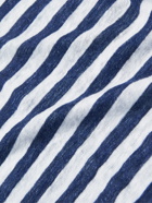 Officine Générale - Striped Linen T-Shirt - Blue