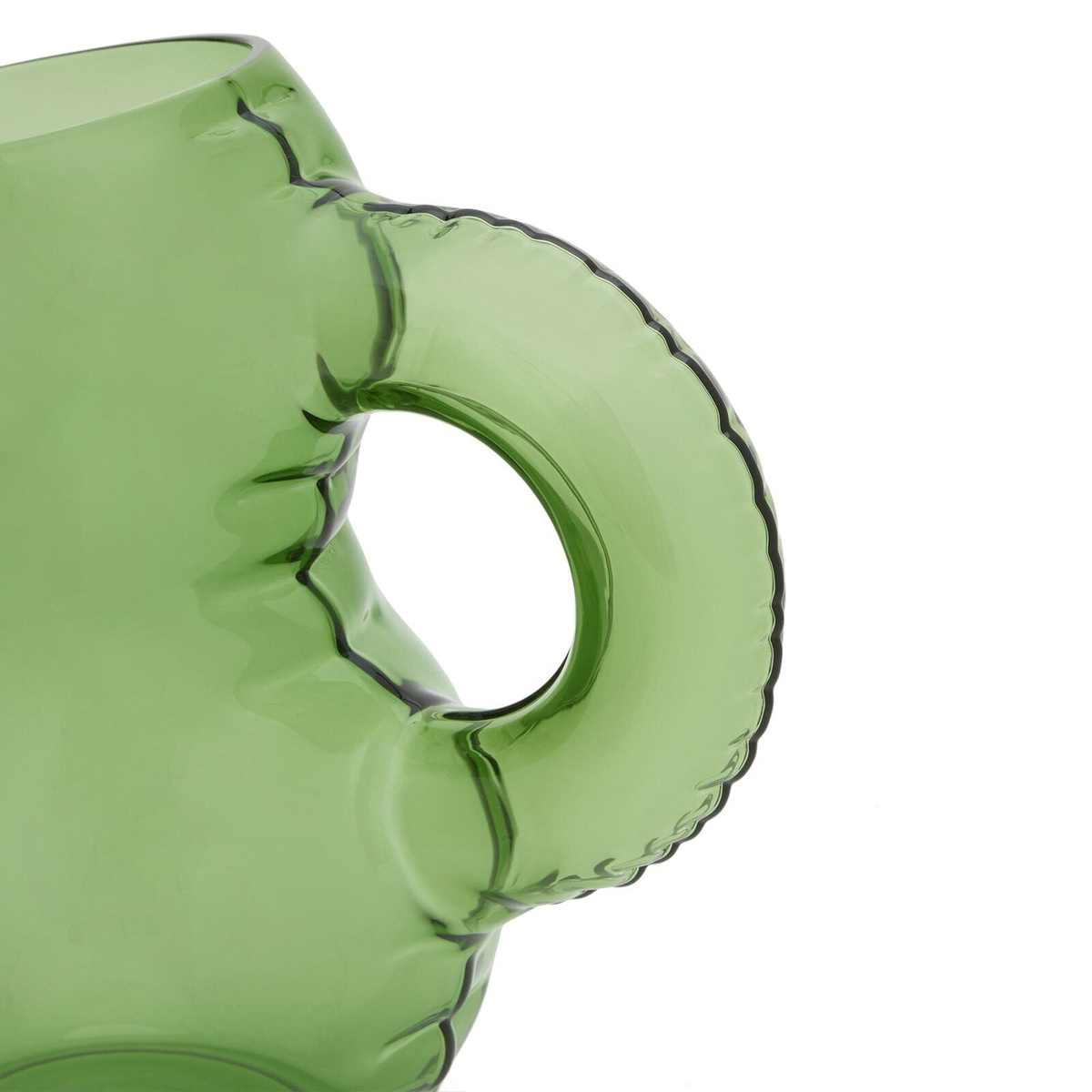 Home Studyo Emily Jug - Glass in Emerald 