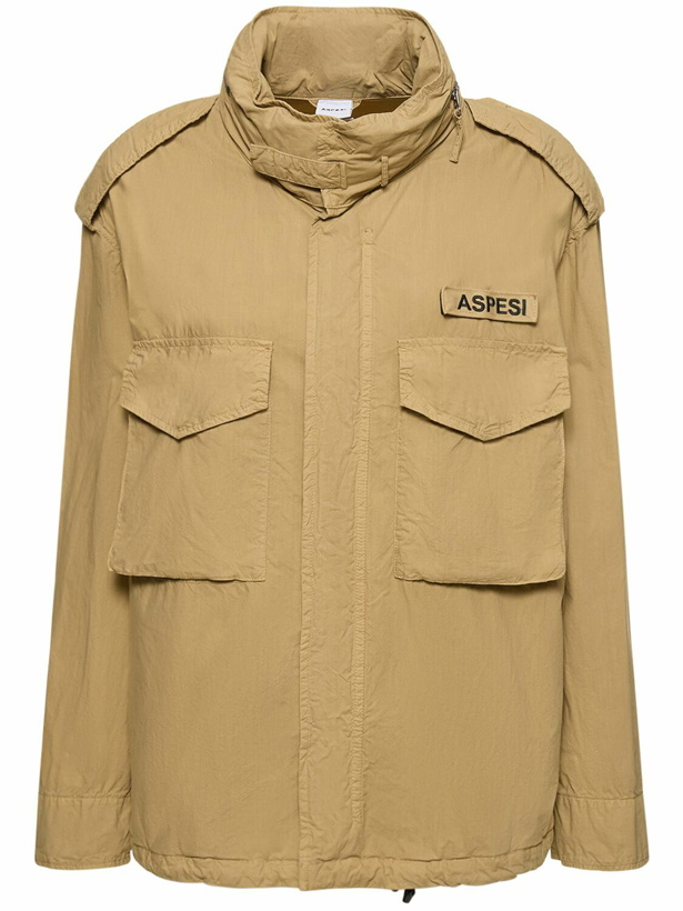 Photo: ASPESI - Cotton Poplin Jacket W/ Packable Hood