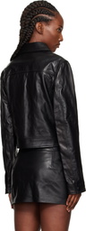 AMIRI Black MA Leather Jacket