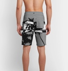 James Perse - Y/OSEMITE Long-Length Printed Swim Shorts - Gray