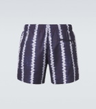 Commas Striped swim trunks