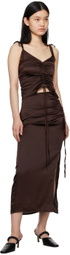 Elleme Brown Ruched Camisole