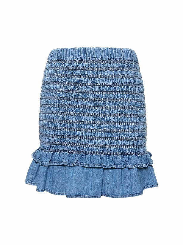 Photo: MARANT ETOILE Dorela Cotton Denim Mini Skirt