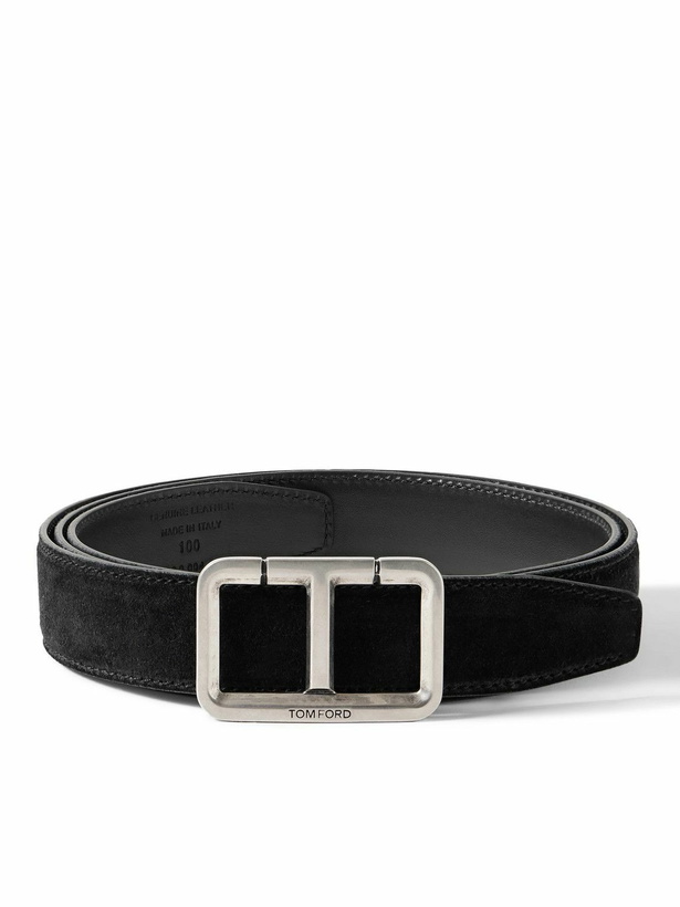 Photo: TOM FORD - 3cm Suede Belt - Black