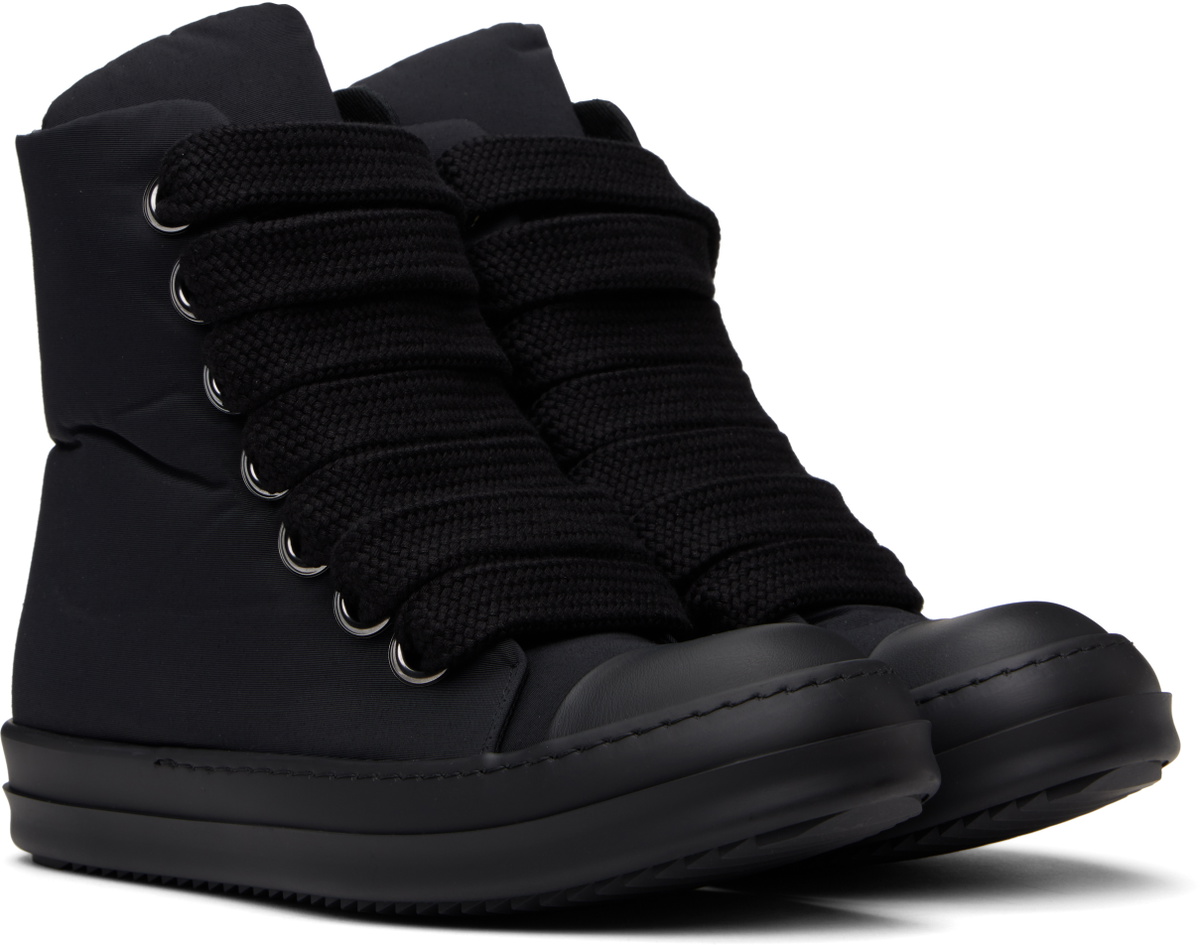 Rick Owens DRKSHDW Black Hollywood Jumbo Lace Puffer Sneakers Rick 