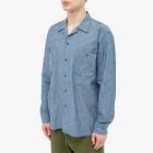 Beams Plus Men's Indigo Work Shirt in Blue