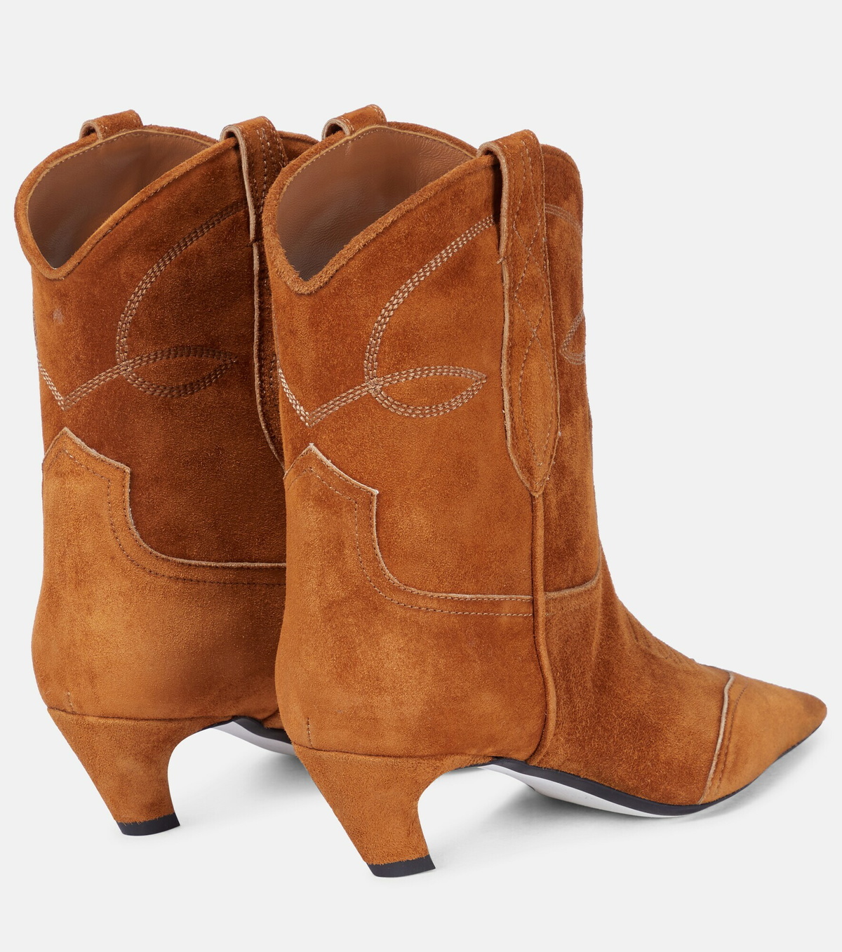 Khaite - Dallas suede cowboy boots