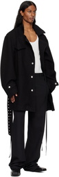 Ludovic de Saint Sernin Black Honey Trench Coat