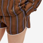 Wales Bonner Women's Life Shorts in Brown/Blue