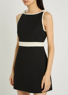 Loveshackfancy Catrice Bow-appliquéd Cotton-blend Mini Dress Black