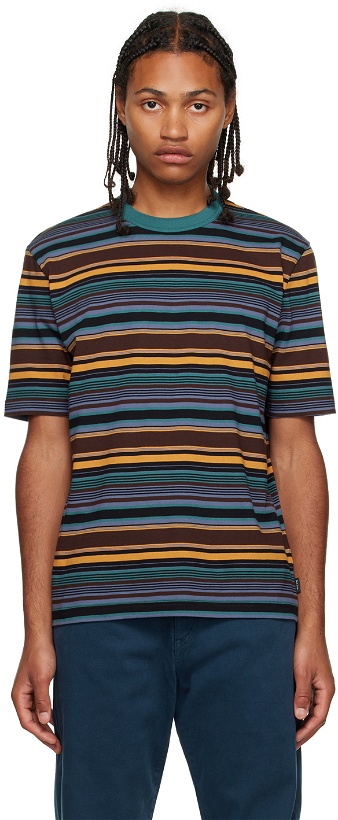 Photo: PS by Paul Smith Multicolor Stripe T-Shirt