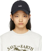 SJYP Navy Back Ribbon Cap