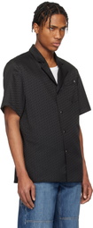 Helmut Lang Black Modest Jacquard Shirt