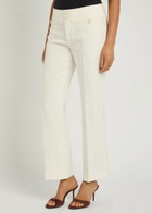 Etro Embroidered Slim-leg Trousers Ivory