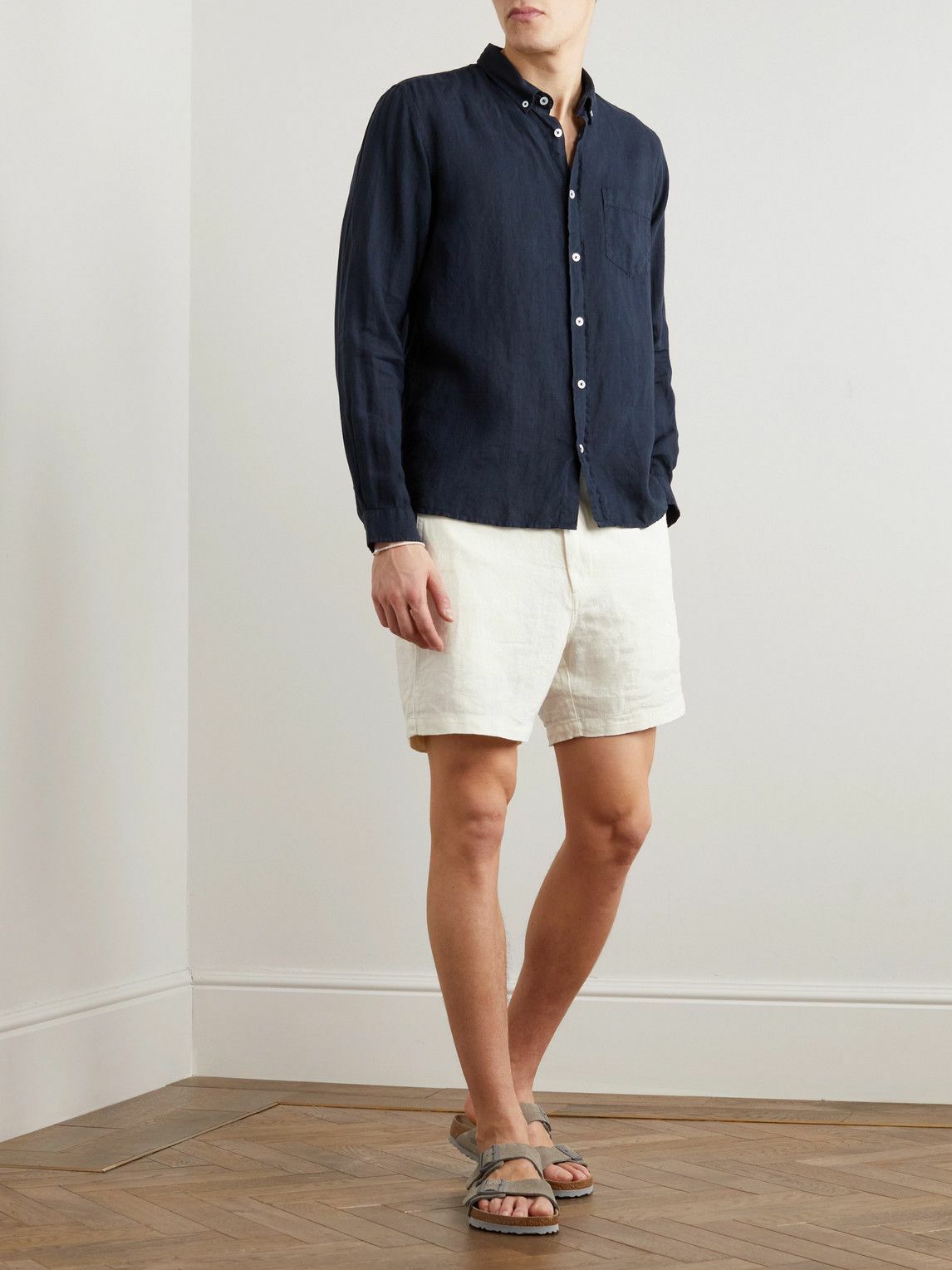 La Paz - Maciel Classic Linen Shorts - White