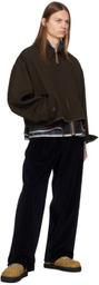 kolor Navy Corduroy Wide Trousers