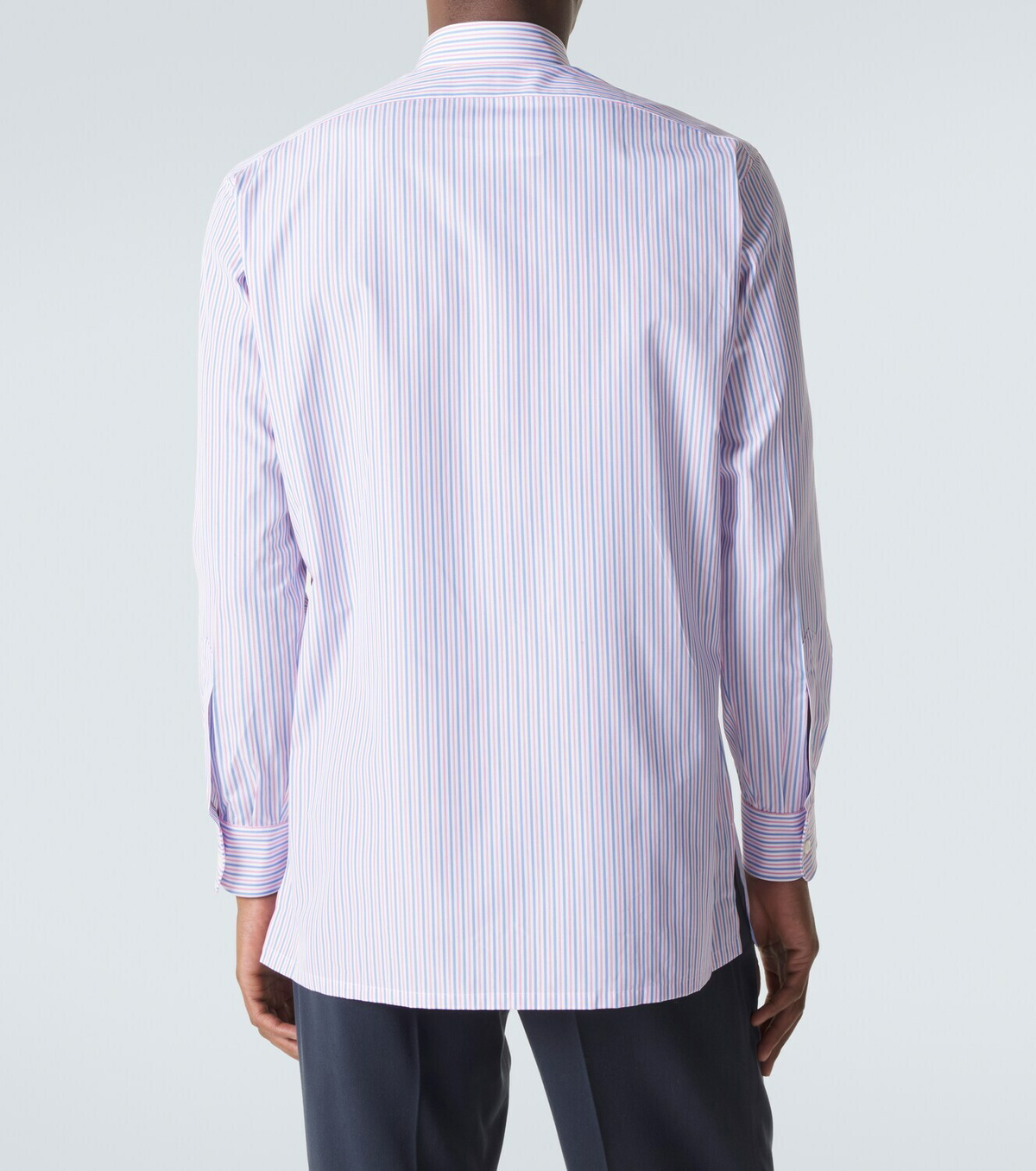 Charvet Striped cotton poplin shirt