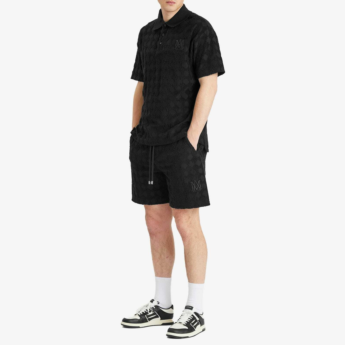 AMIRI Men's MA Quad Toweling Shorts in Black