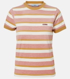 Prada Striped cotton jersey T-shirt