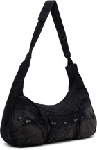 Professor.E Black Parachute Messenger Bag