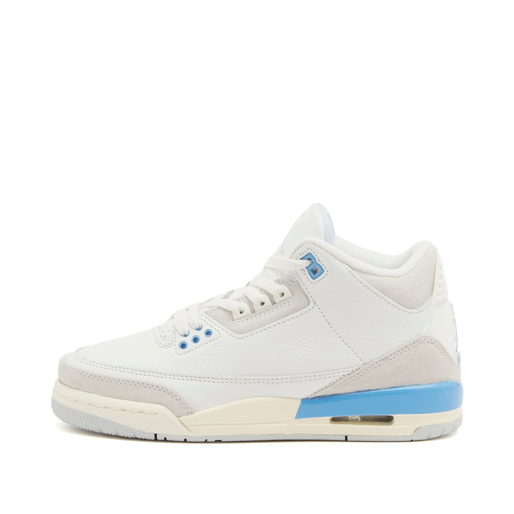 Photo: Air Jordan 3 Retro GS in White/Blue/Sail