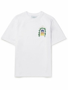 Casablanca - Avenida Logo-Print Cotton-Jersey T-Shirt - White