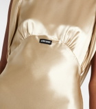 Miu Miu Bow-detail satin gown