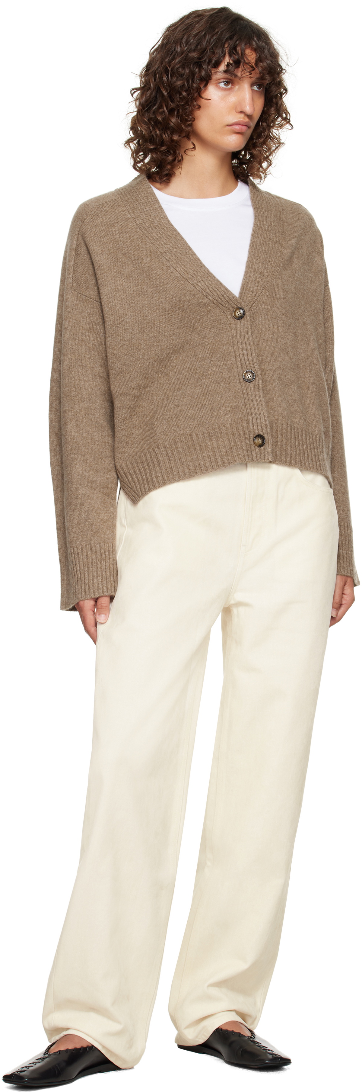 Loulou de Saison Off-White Asmar Velvet Jeans
