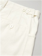 SMR Days - Calangute Herringbone Cotton-Twill Shorts - Neutrals