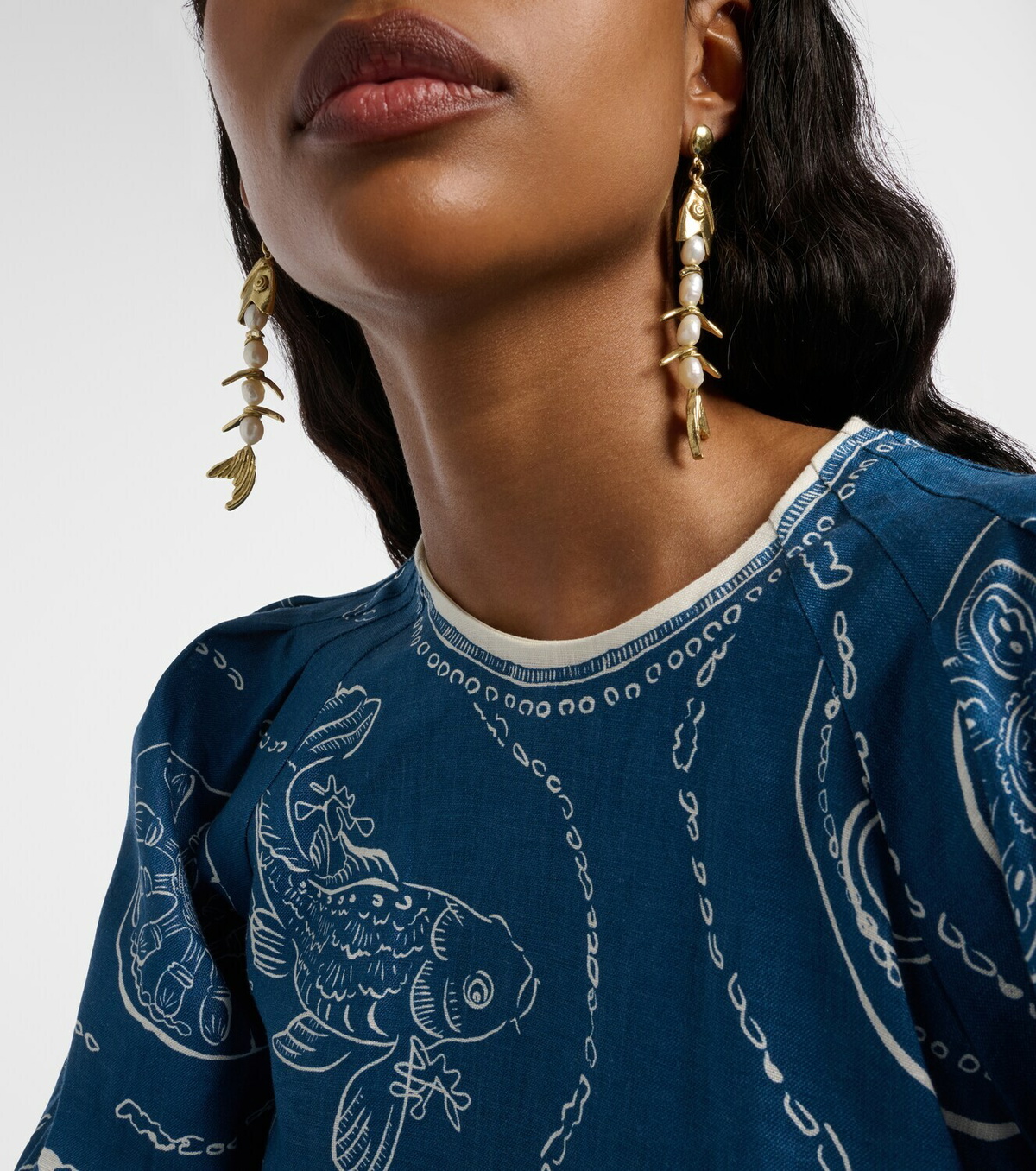 Alémais Calypso embellished drop earrings