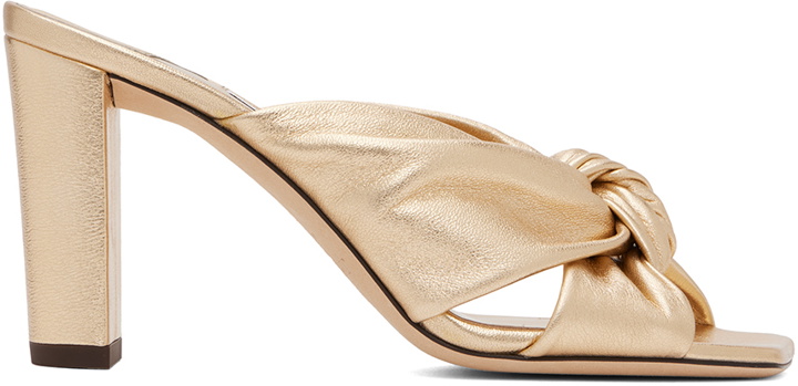 Photo: Jimmy Choo Gold Avenue 85 Mules