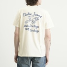 Nudie Jeans Co Men's Roy NJCO Pin T-Shirt in Chalk White