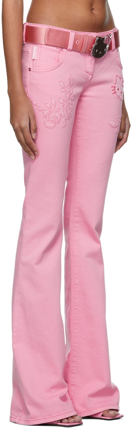 Blumarine SSENSE Exclusive Pink Denim Jeans