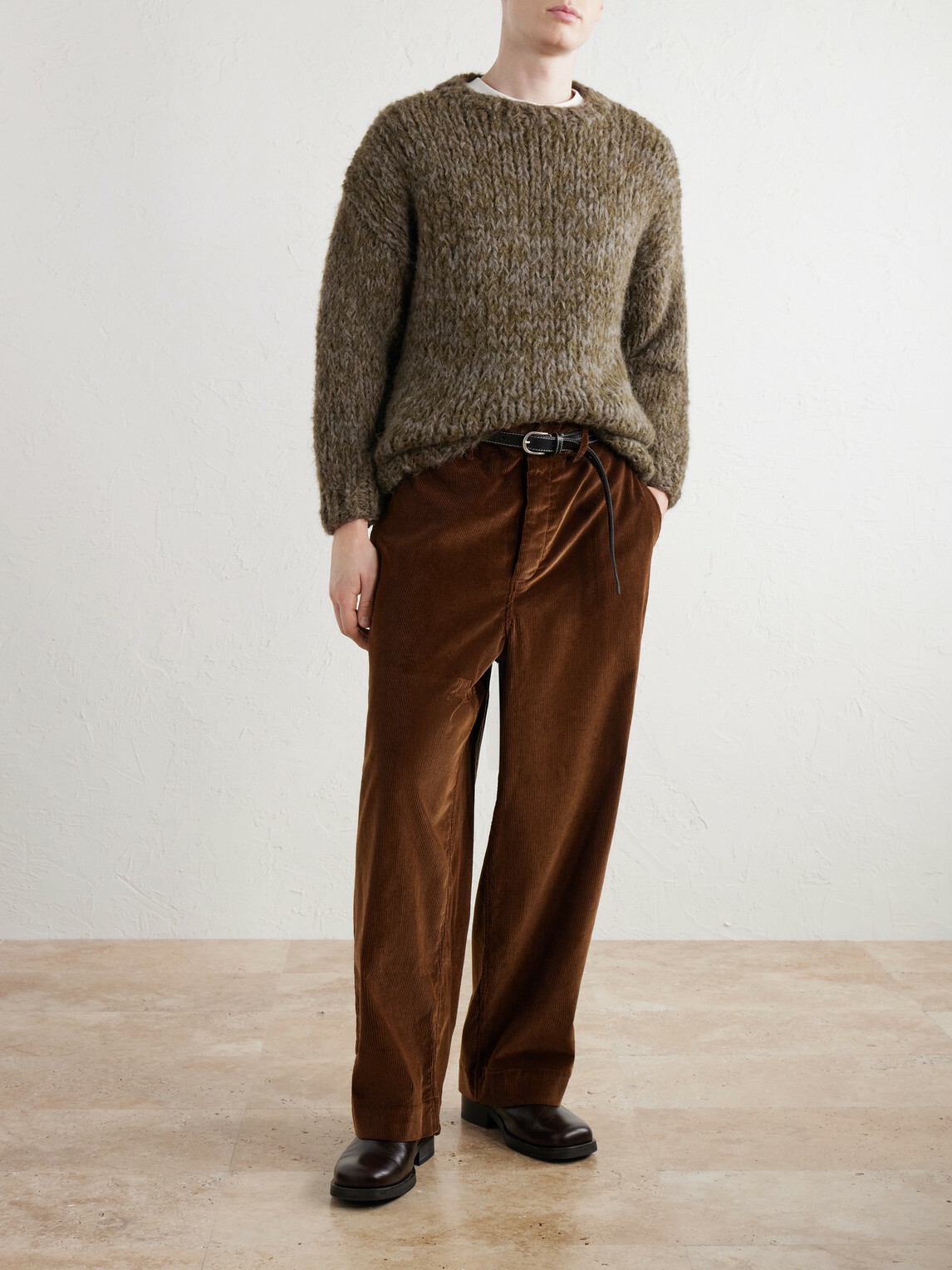 Casey Casey - Wei Brushed Alpaca-Blend Sweater - Green