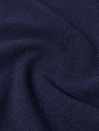 Kingsman - Merino Wool and Cashmere-Blend Half-Zip Sweater - Blue