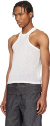 Courrèges White Scuba Mesh Tank Top