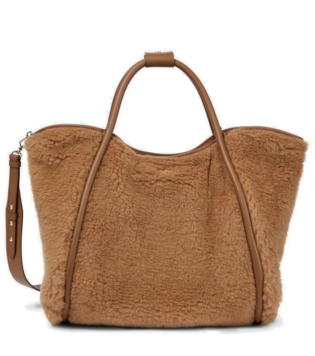 レア】Max Mara CalfHair Suede leather tote