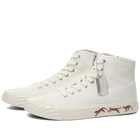 Kenzo Men's School High Top Sneakers in Off White