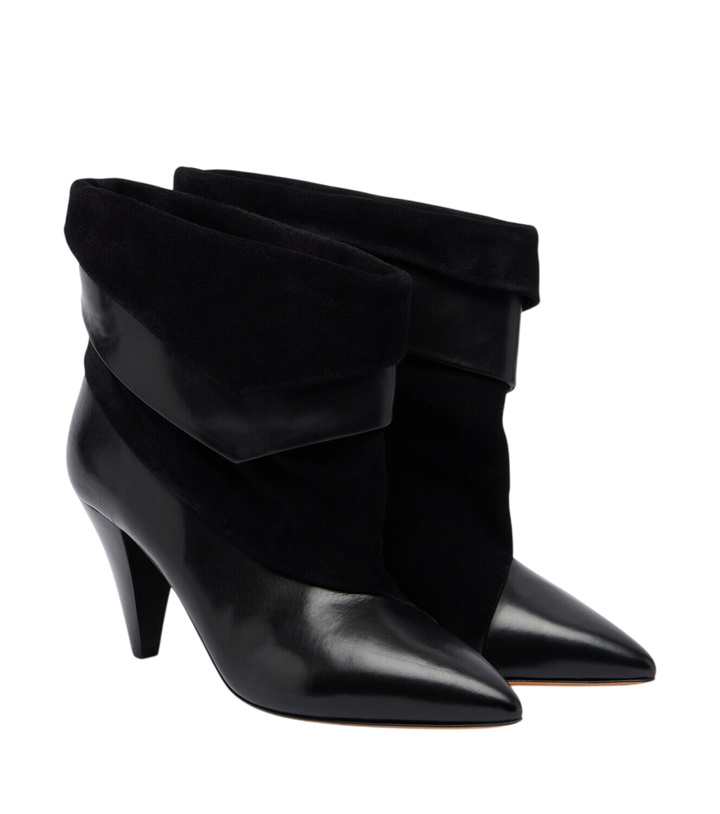 Photo: Isabel Marant Lyone leather and suede ankle boots
