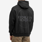 Boiler Room Men's Logo Hoodie in Washed Black
