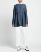 Alessia Santi Womens Overcoat & Trench Coat Slate in Blue