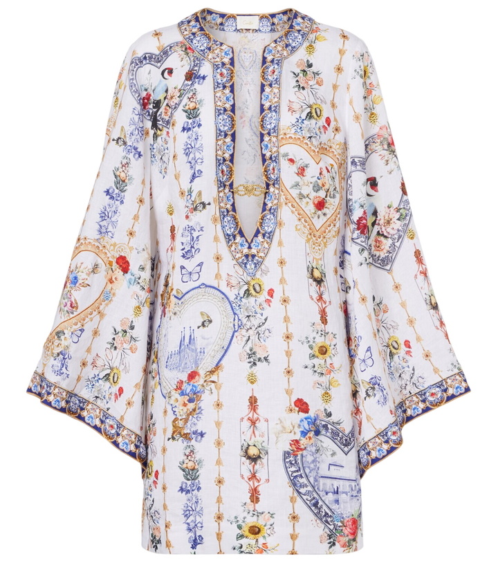 Photo: Camilla Cutout printed linen kaftan