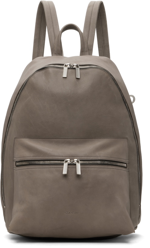 Photo: Rick Owens Gray Concordians Soft Buffalo Backpack